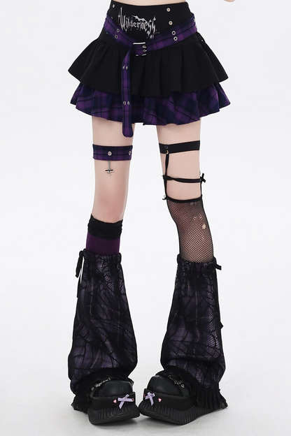 ゴシックアイコンサブカルチェックケーキスカート