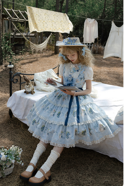 ベニーズブルーベリーガーデンロリータジャンパースカート+ドレス+インナーシャツ