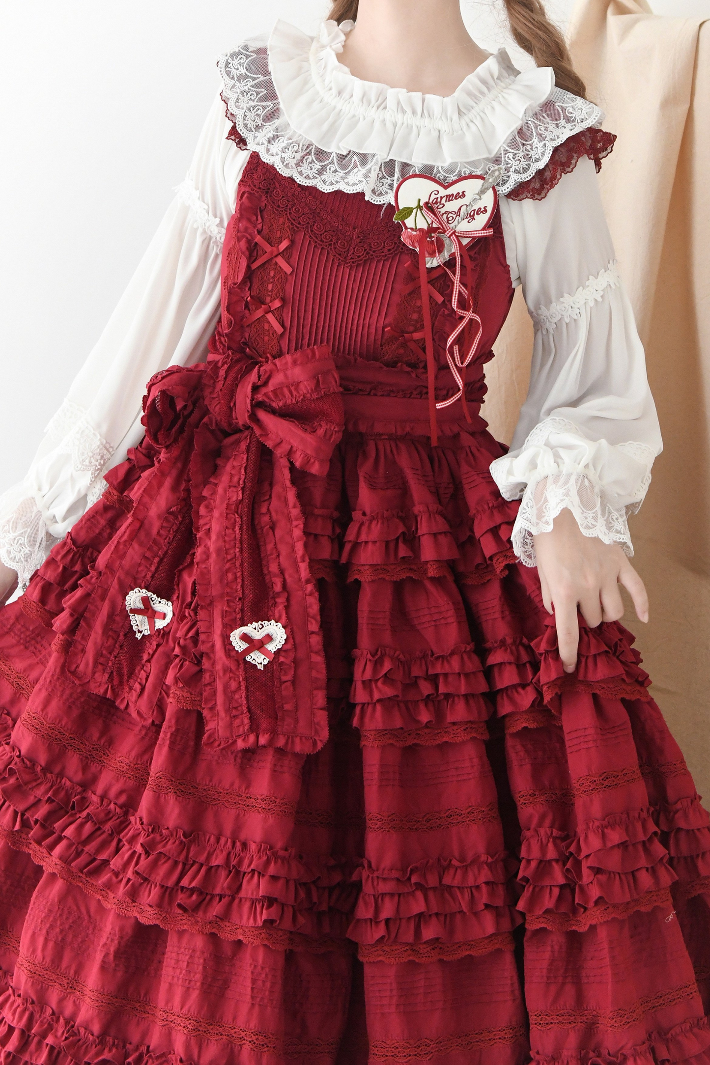 Off-the-shoulder long sleeve Lolita blouse