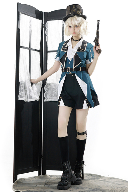 Steampunk Lolita Top + Shorts