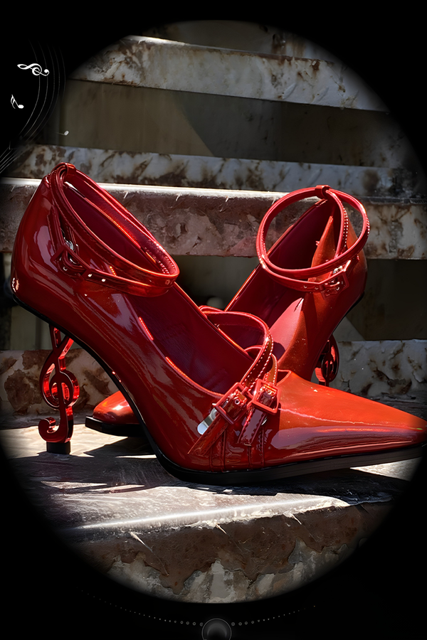 Gothic Note High Heels