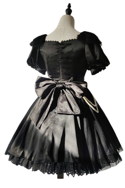 Mystery Chic Girly Ribbon Dress + Accessories