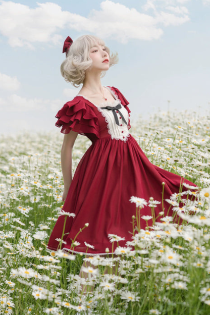 レトロメモリーフレアロリータドレス