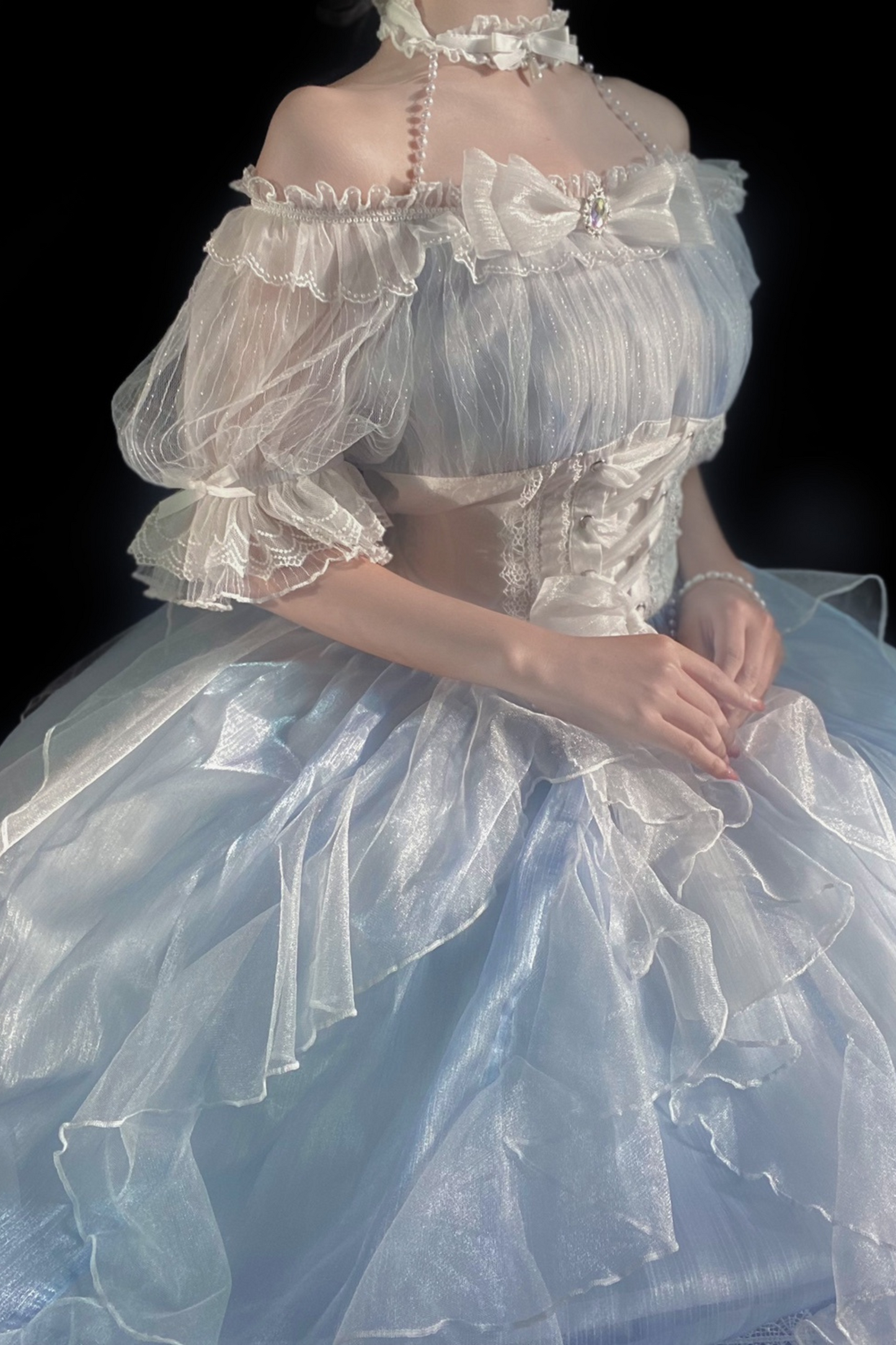 Sheer Blue Mermaid Lolita Dress