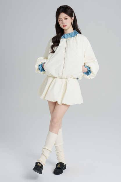 マカロンジップアウター+スカート