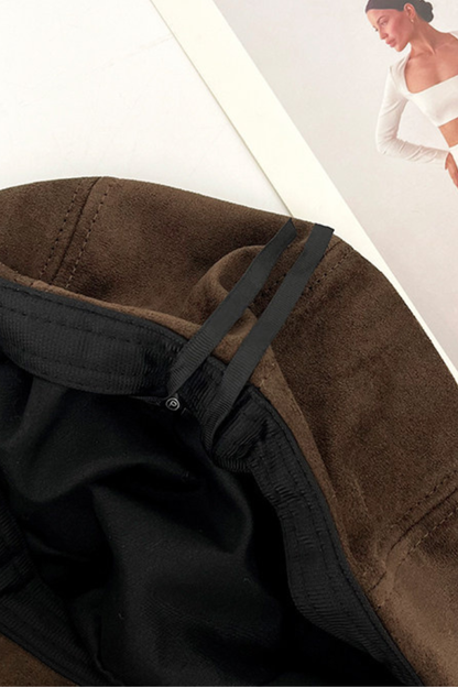 Retro Suede Cat Ear Beret