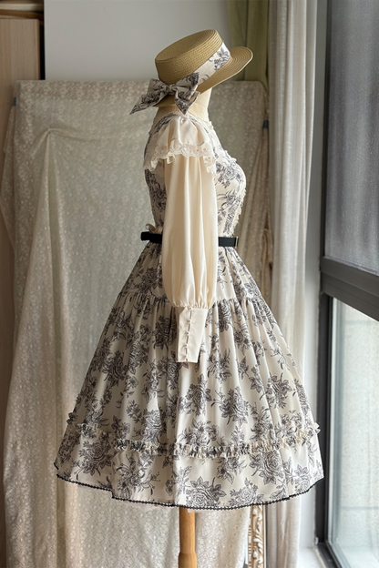 Sketch Wild Rose Elegant Lolita Jumperskirt