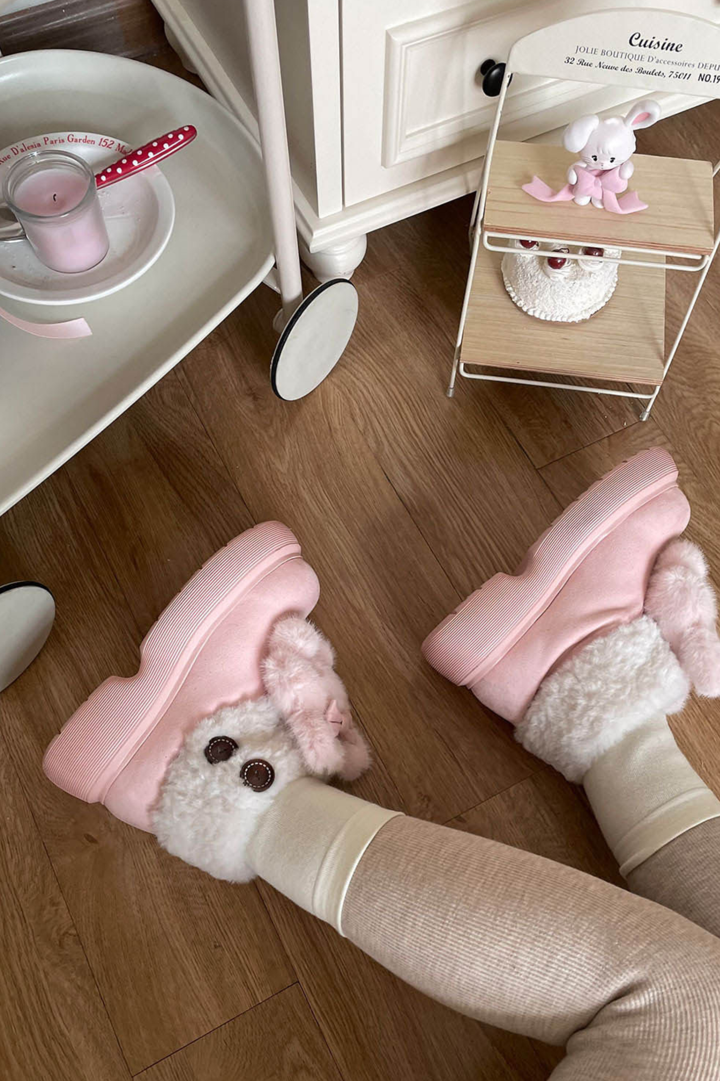 Fluffy Sheep Fleece Snow Boots