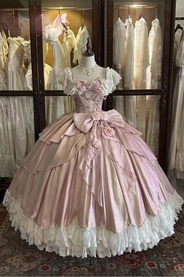 【2月5日予約締切】ロマンティックローズエレガントプリンセスドレス＋アクセサリー