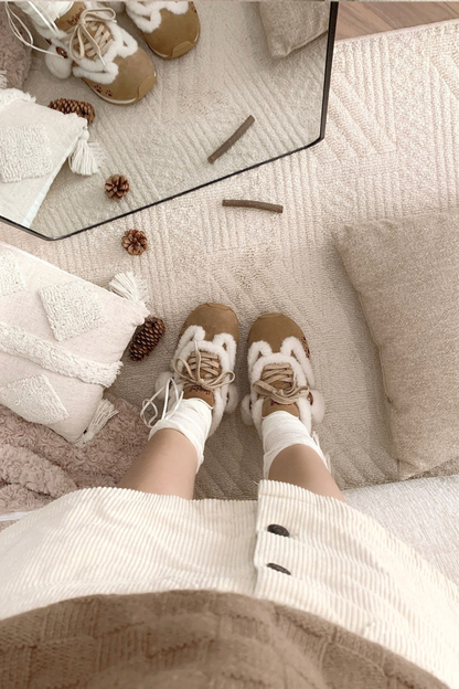 Sheep Puff Plush Running Shoes