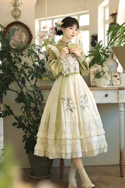 【予約商品】レトロチャイナエレガントロリータドレス+トップス