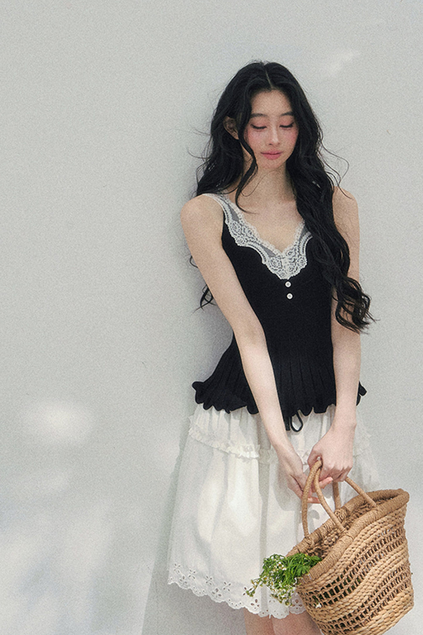 フレンチレースジャケット+キャミソール