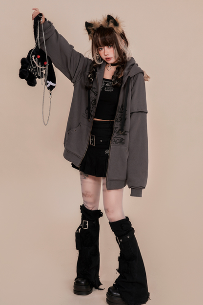 Wolf Ear Hood Loose Hoodie