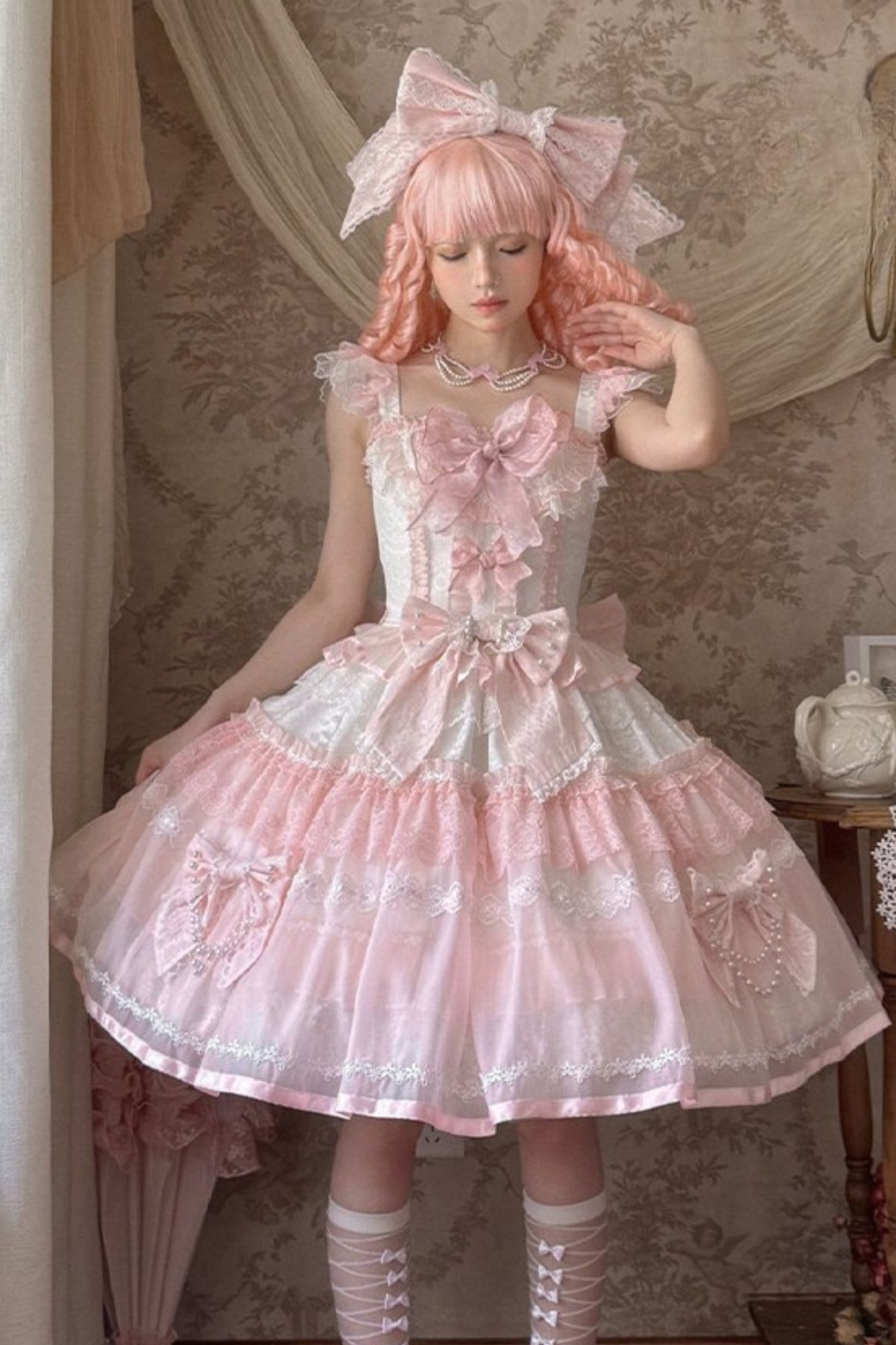 Sweet Princess Lolita Dress + Big Headband