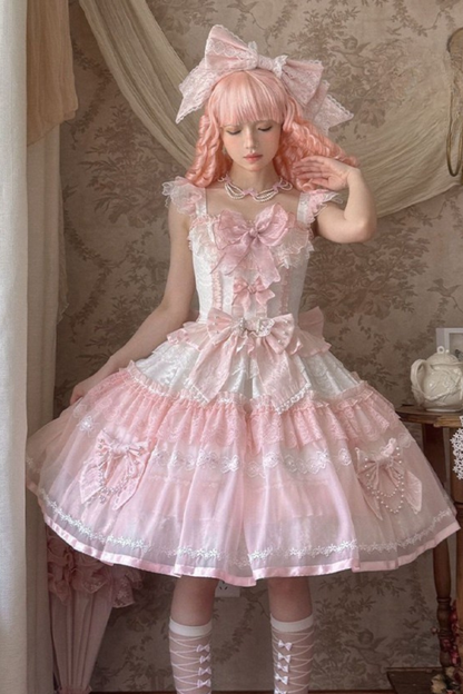 Sweet Princess Lolita Dress + Big Headband