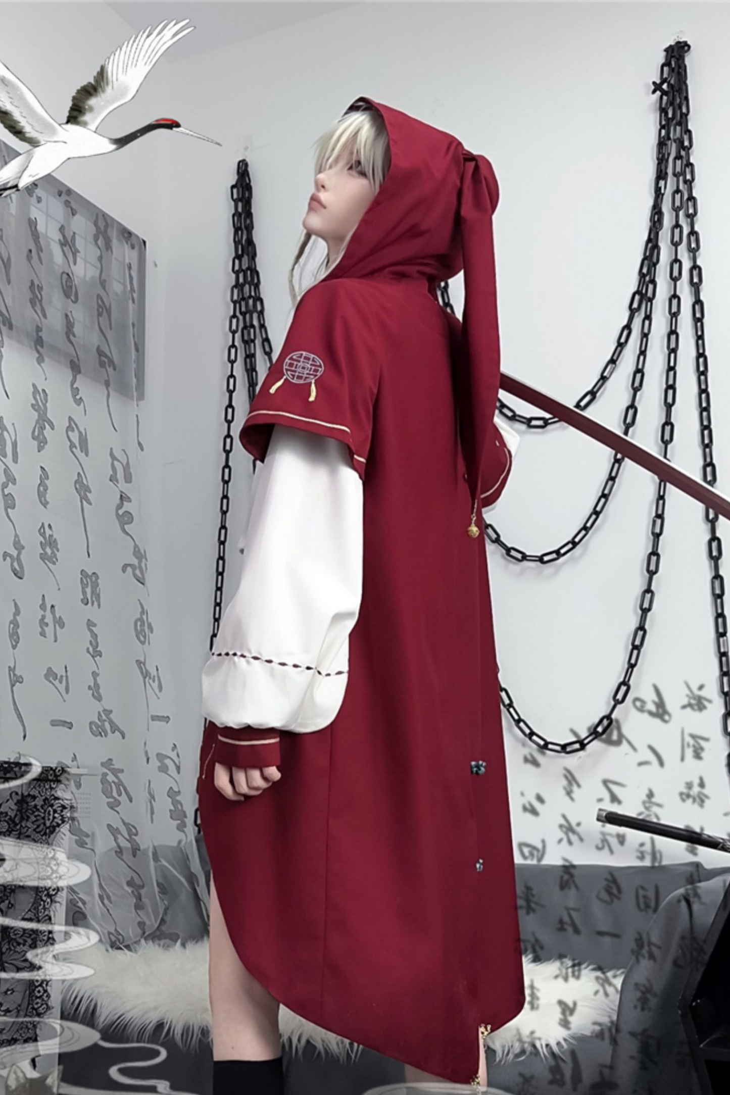 バニーフードプリンスアウター+シャツ+ショートパンツ