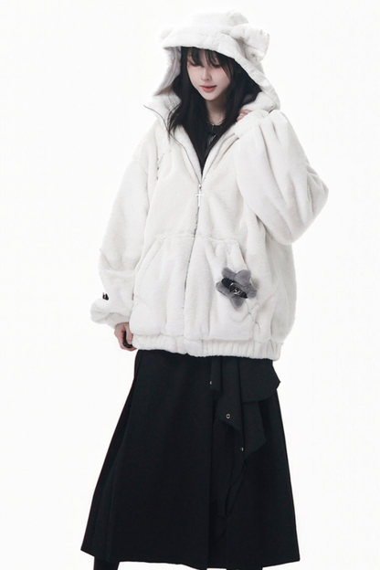 クマフードスターショートコート