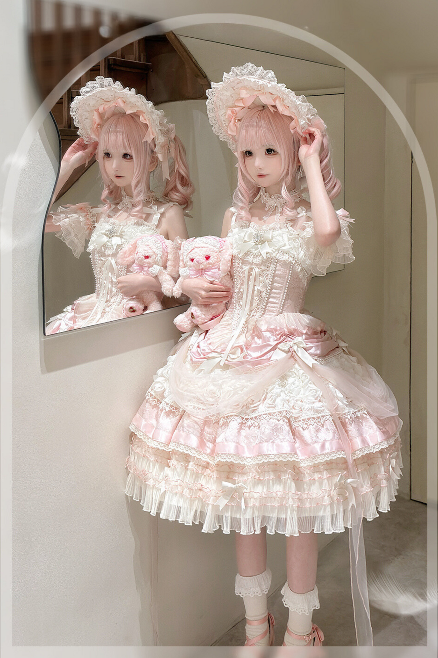 [December 20th reservation deadline] Flower ceremony song Elegant Claply Dress + Head Accessories