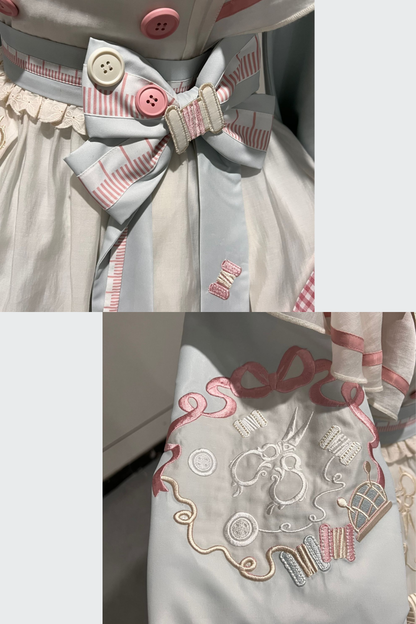 【12月6日予約締切】チャイナロリータエンブロイダリーメイドドレスセット＋ボンネット