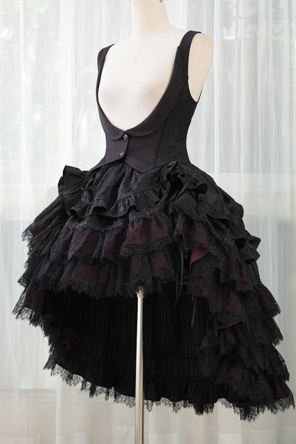 [3월 16일 예약마감] 빅토리아 릴리스 고딕 로리타 셔츠 + 조끼 + 스커트