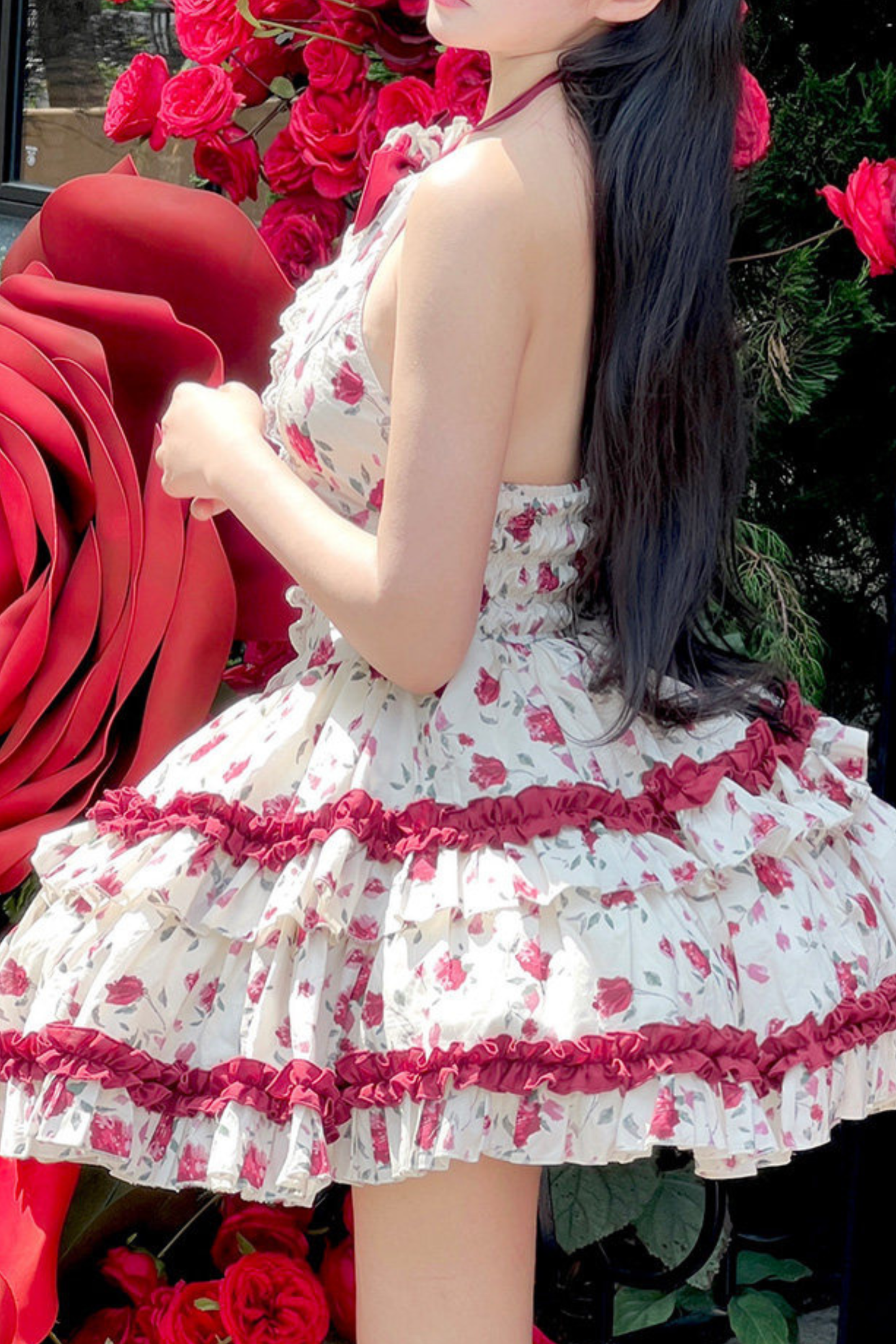 ロマンティックスイートロマンローズドレス+ヘアアクセサリー