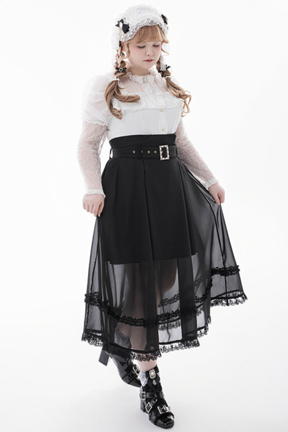 Moonlight High-Waist Skirt + Belt