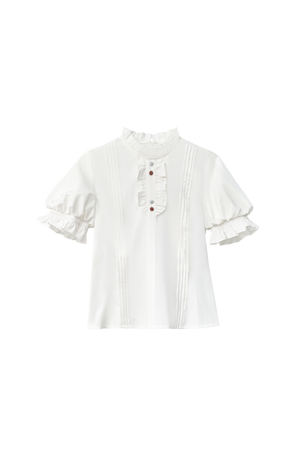 【予約商品】レトロアリス風サスペンダースカート＋シャツ＋リボンネクタイ＋ブローチ＋ヘアクリップ