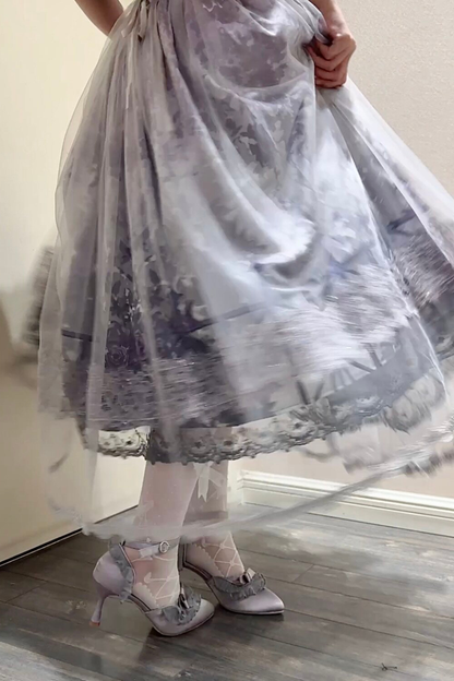 エレガントポインテッドトウロリータシューズ