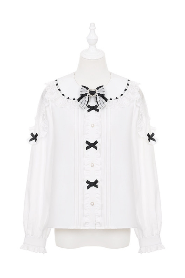 Chaqueta de tweed Dark Kawaii + Camisa + Falda + Clip