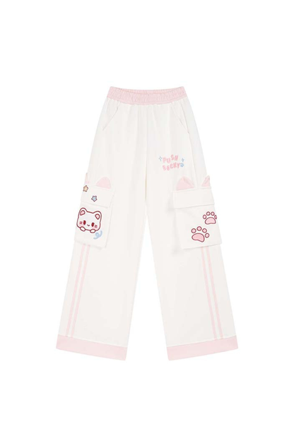 キュートキャットイヤースポーツスウェットパンツ