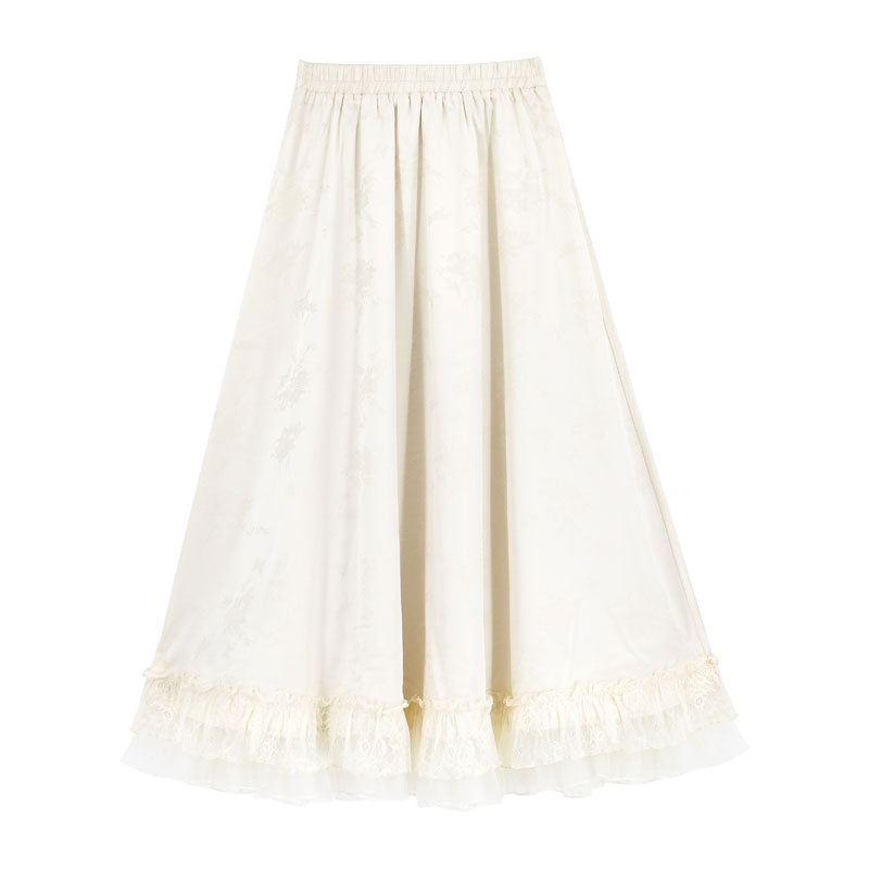 Elegant Embroidard Top Jackard Skirt Setup