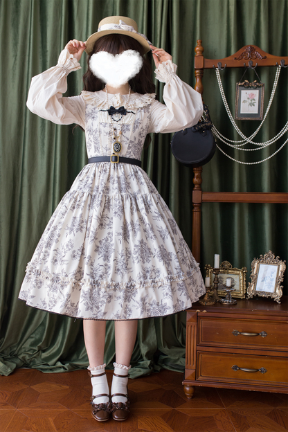 Sketch Wild Rose Elegant Lolita Jumperskirt