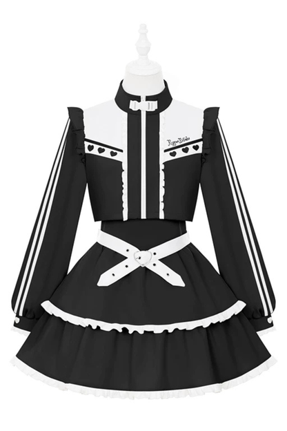 Aqua Dark Kawaii Kleid