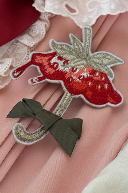Strawberry Fantasy Lolita Dress + Hairband + Brooch