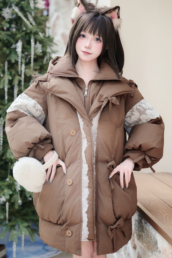Sweet Hooded Down Jacket
