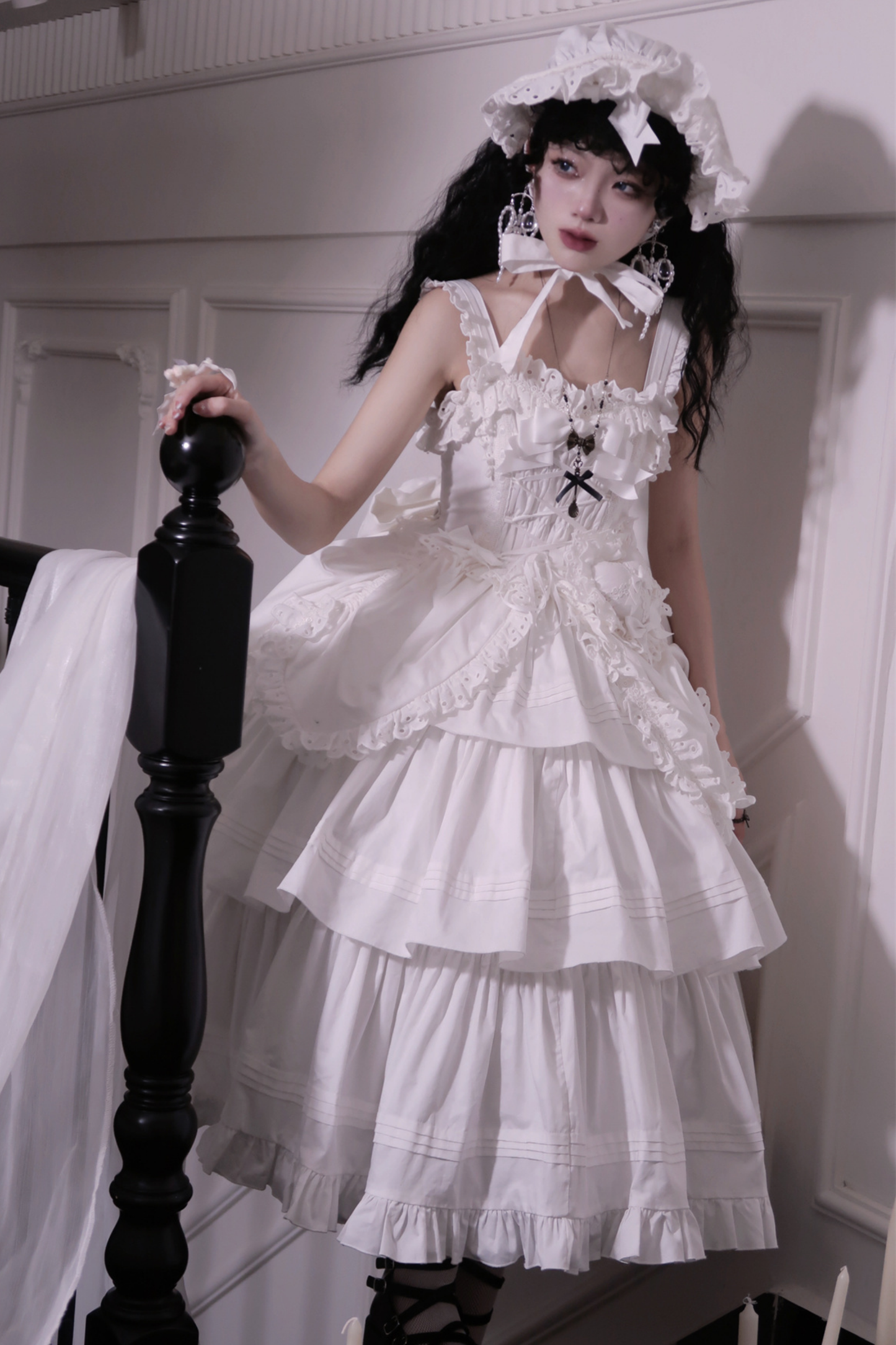 Lace Goth Subculture Dark Star Island Lolita Dress