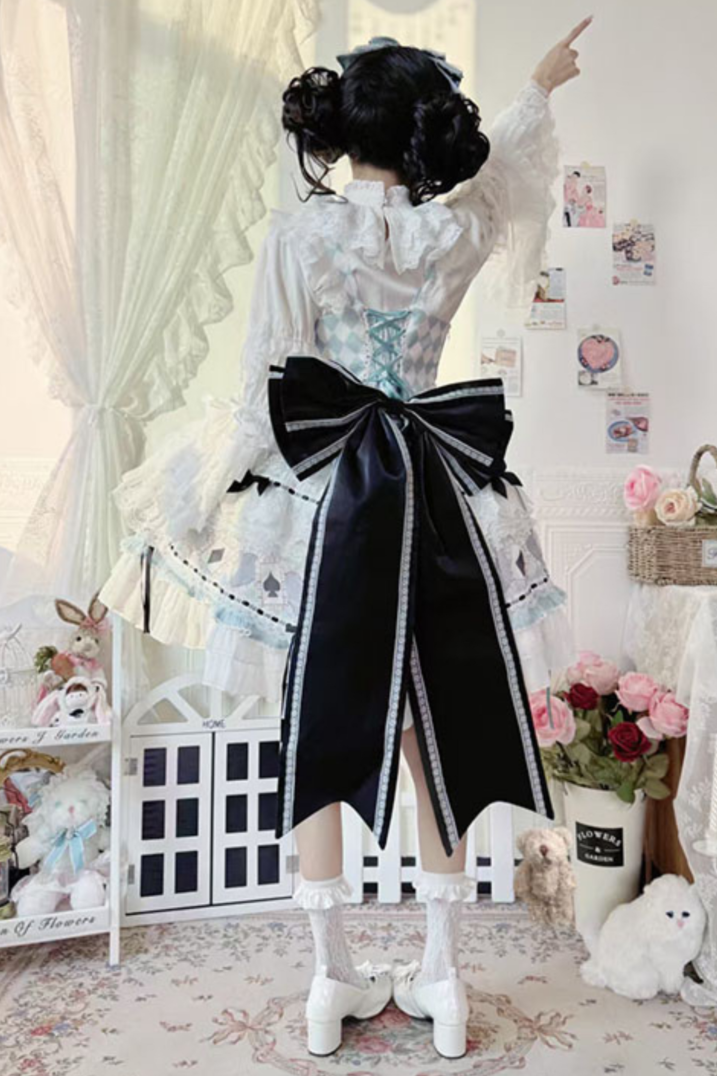 Mint Sweet Suspender Dress + Catsuit + Big Ribbon