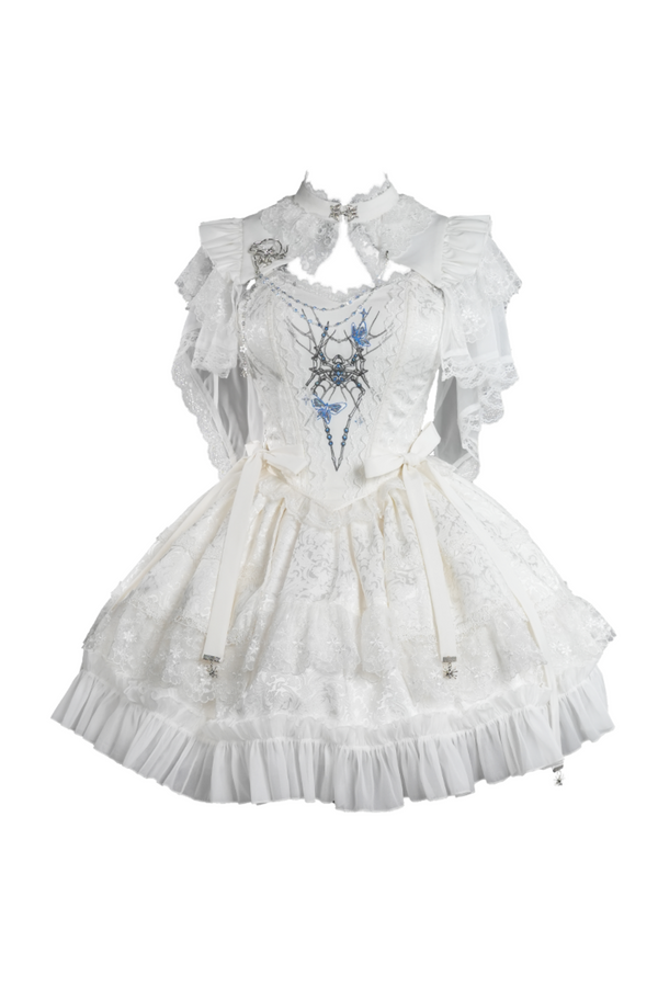 Gothic Lolita Split Lace Lolita Dress + Skirt + Bolero
