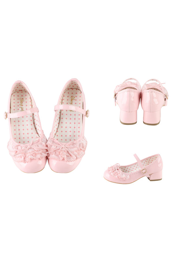 satin lacebow mary jane