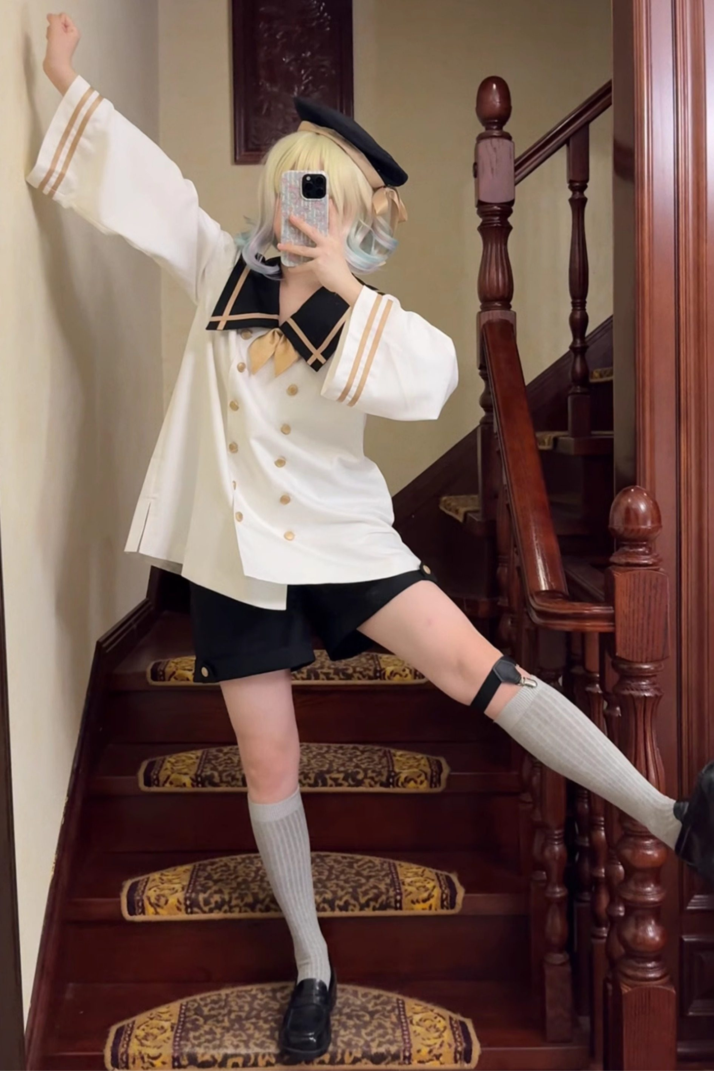 Prince Big Sailor Top + Pants + Beret + Tie + Socks