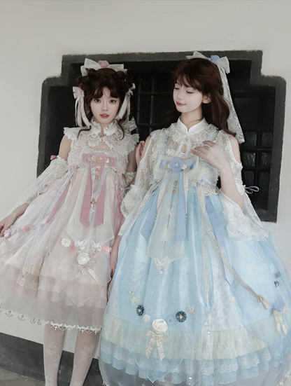 Fairy Floral China Tulle Ribbon Dress