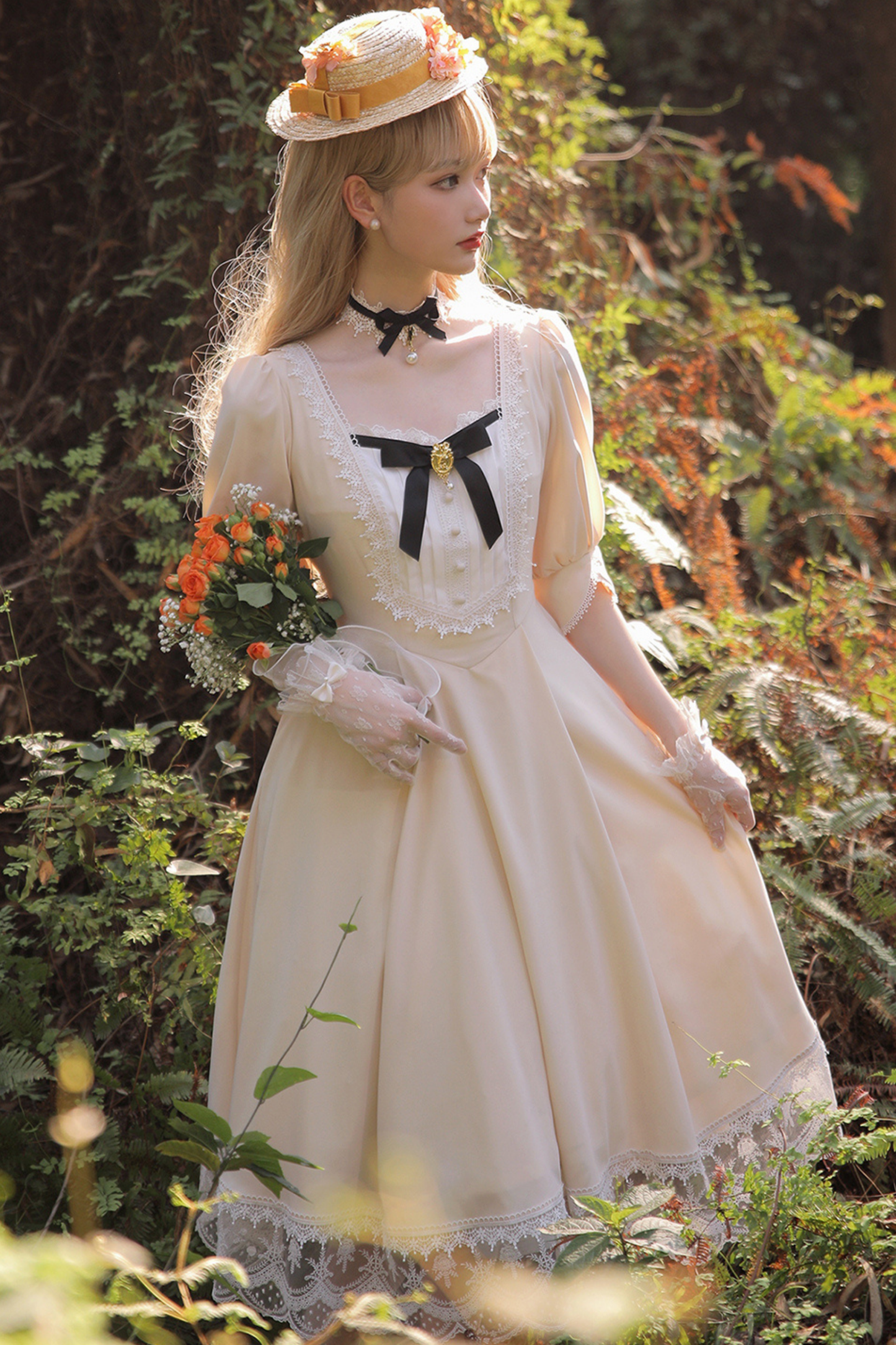 Elegant Retro Lace Classic Lolita Dress