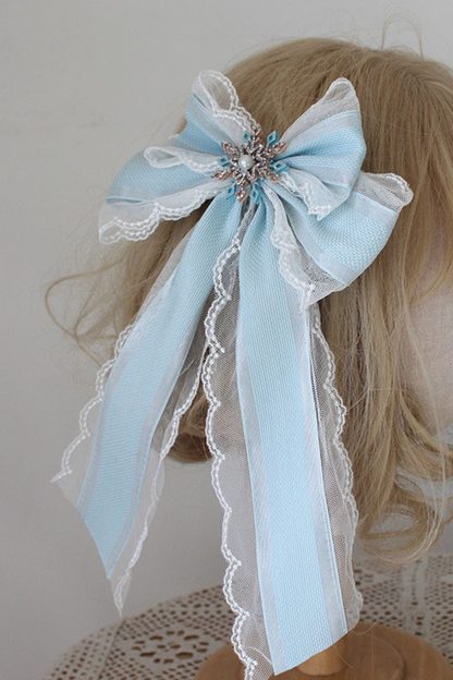 レースロリータボネットハット+カチューシャ+スリーブ+ピン+ハット+ベール