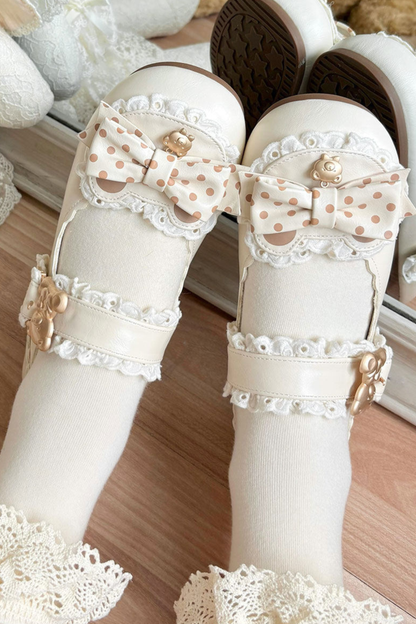 Bare Polka Dot Lolita Shoes