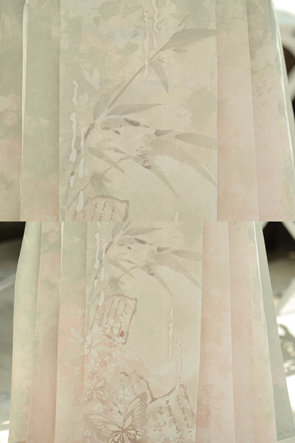 Retro china top + long skirt