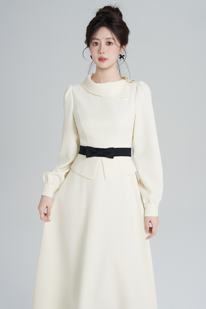 エレガントアプリコットウインタードレス