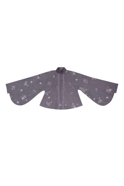 チャイナスタンドカラージャケット+サスペンダードレス+ヘアバンド