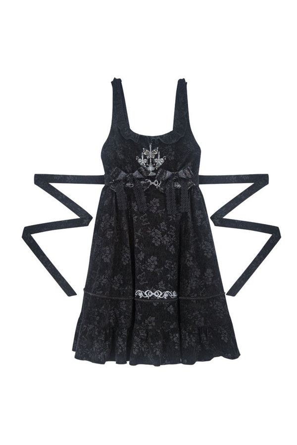 キャンドルライトアンティークレースドレス+ベストドレス+バッグ+ブローチ