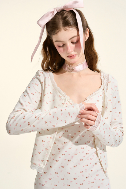 スウィートダックスカーディガン+キャミソールドレス