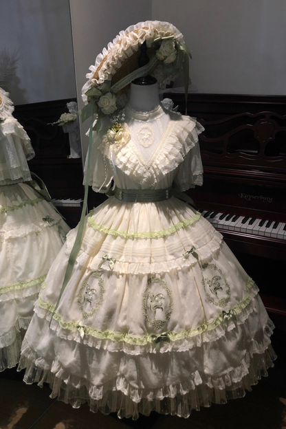 Lily Forest Ever Dress + Flower + Flat Cap + Clip